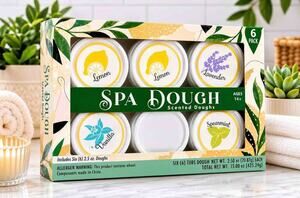 Spa Dough Scented Doughs Set of 6 Aromatherapy Creative Kids New In Box
